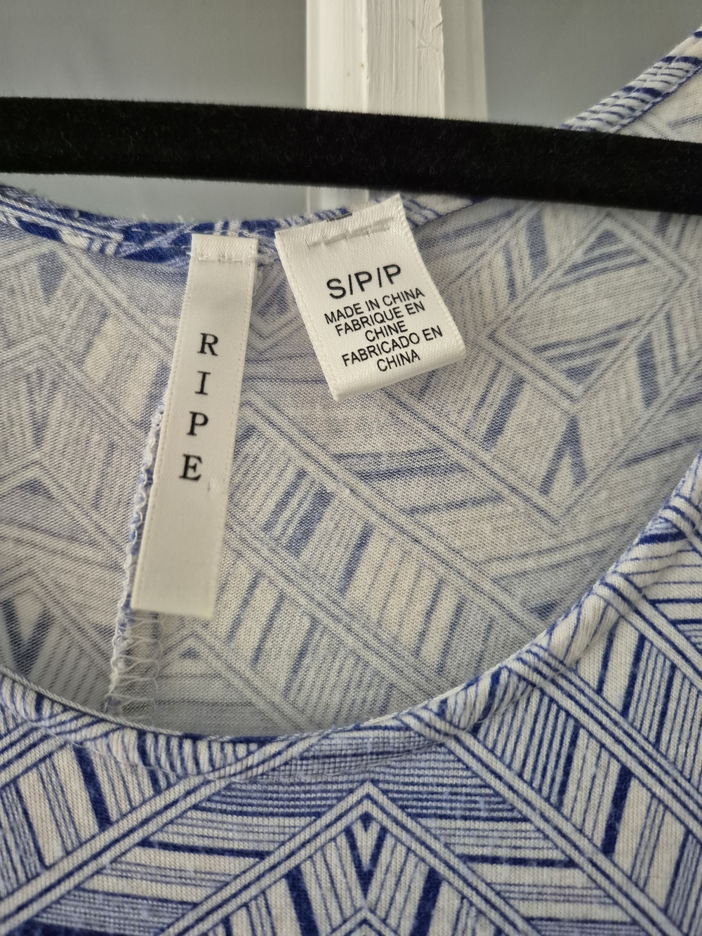 2 For $20!! Sleeveless Blue Geometric A-Line Dress Fit And Flare Size S/M - Picture 3 of 8